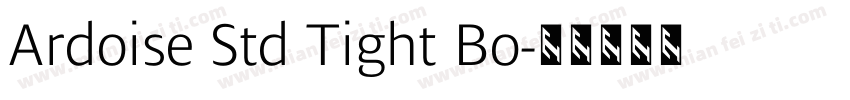 Ardoise Std Tight Bo字体转换